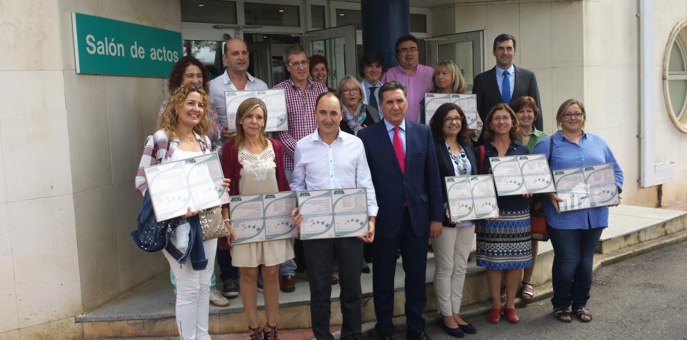 Entrega de las ISO de calidad a varios centros de salud de la provincia de Huesca