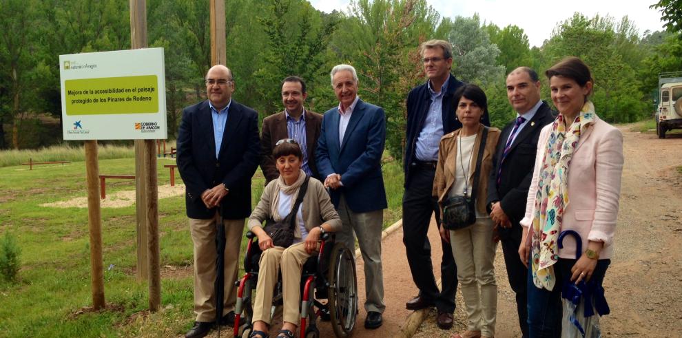 La Obra Social “la Caixa” y el Gobierno  de Aragón presentan el primer sendero accesible en los Pinares de Rodeno