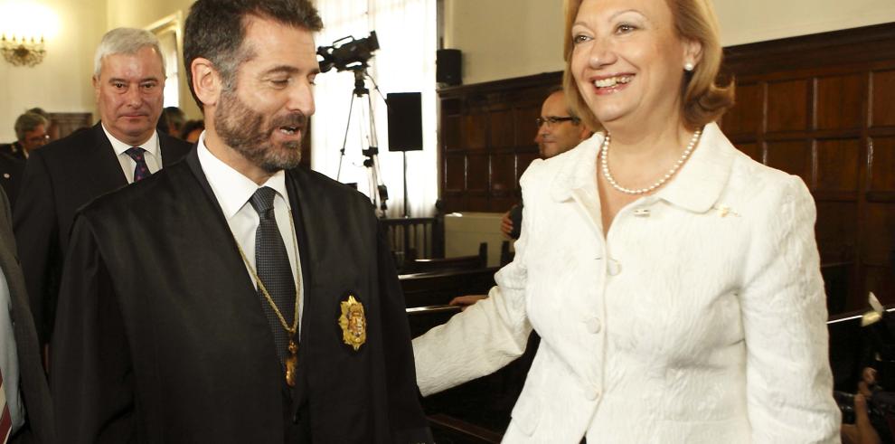 La Presidenta de Aragón asiste a la toma de posesión de Manuel Bellido como Presidente del TSJA