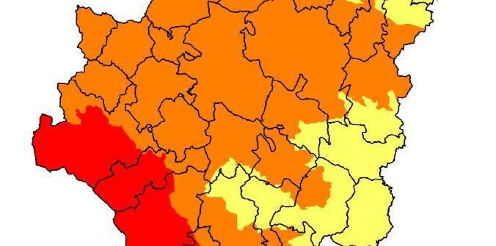 Prealerta Roja por riesgo de incendios forestales