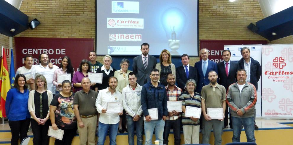 El Inaem entrega 15 nuevos diplomas Certificativos en la clausura del Curso de formación en montaje de instalaciones eléctricas