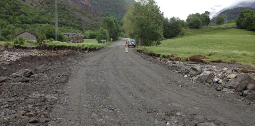 Obras Públicas ultima el paso provisional de la carretera A-139 para posibilitar el acceso a Llanos del Hospital 