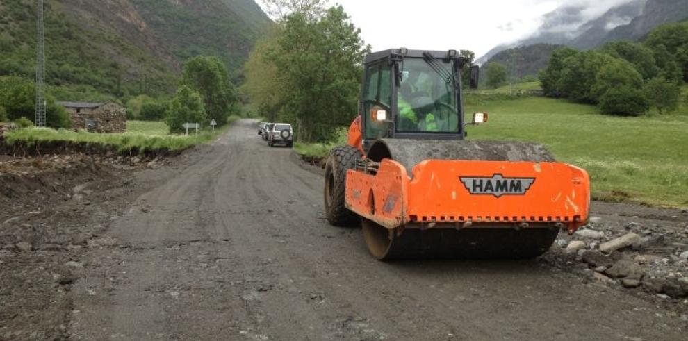 Obras Públicas ultima el paso provisional de la carretera A-139 para posibilitar el acceso a Llanos del Hospital 