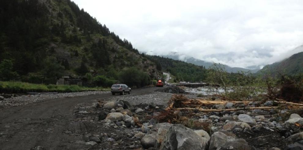 Obras Públicas ultima el paso provisional de la carretera A-139 para posibilitar el acceso a Llanos del Hospital 