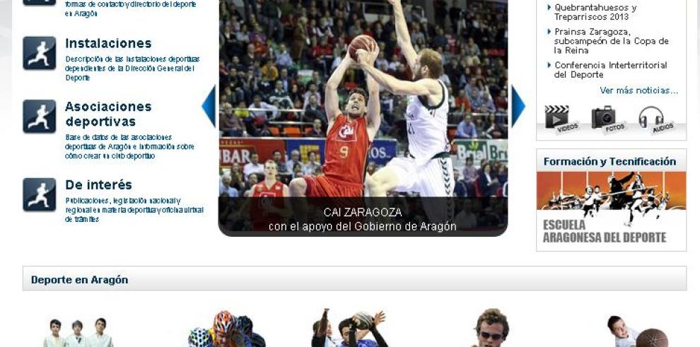 La dirección general del Deporte estrena página web 
