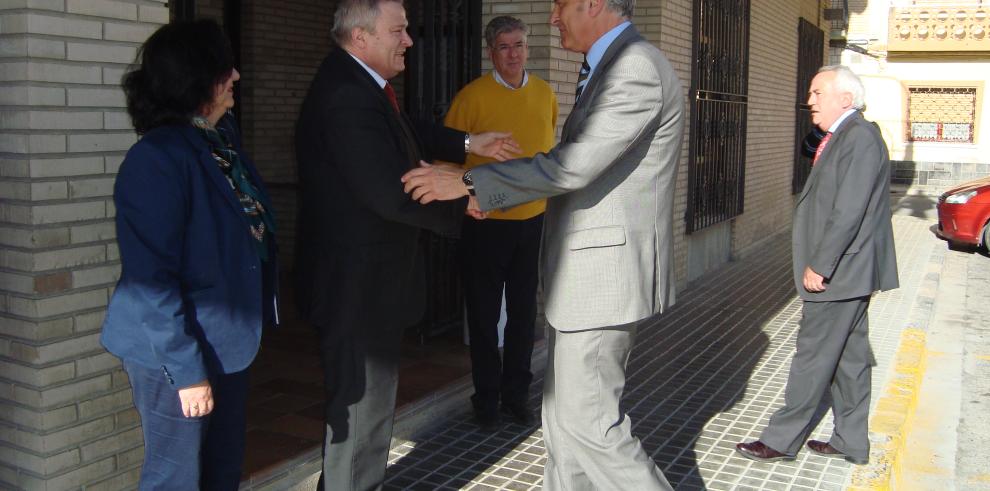 Suárez visita Villanueva de Gállego