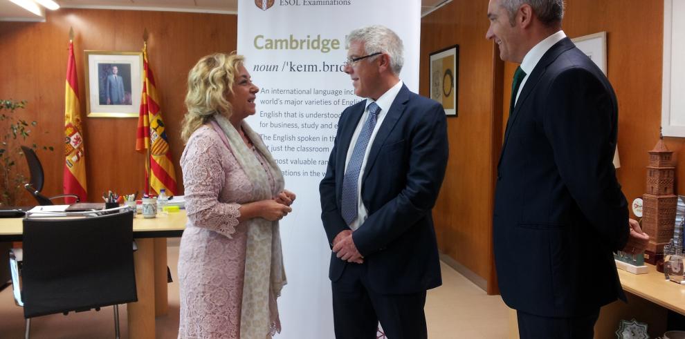 El Gobierno de Aragón y la Universidad de Cambridge colaboran para certificar el nivel de inglés de los alumnos y profesores aragoneses