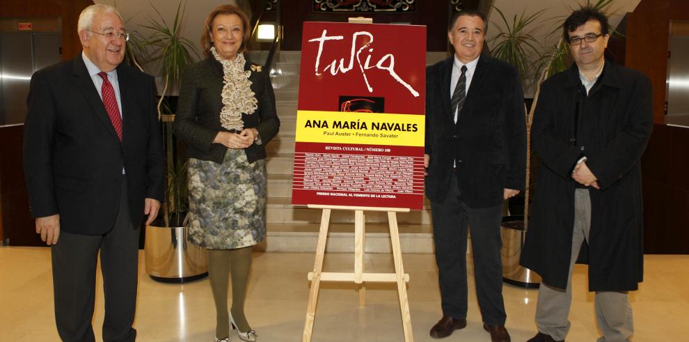 La Presidenta destaca la defensa del rigor y de la calidad literaria de la revista Turia en sus 30 años de historia