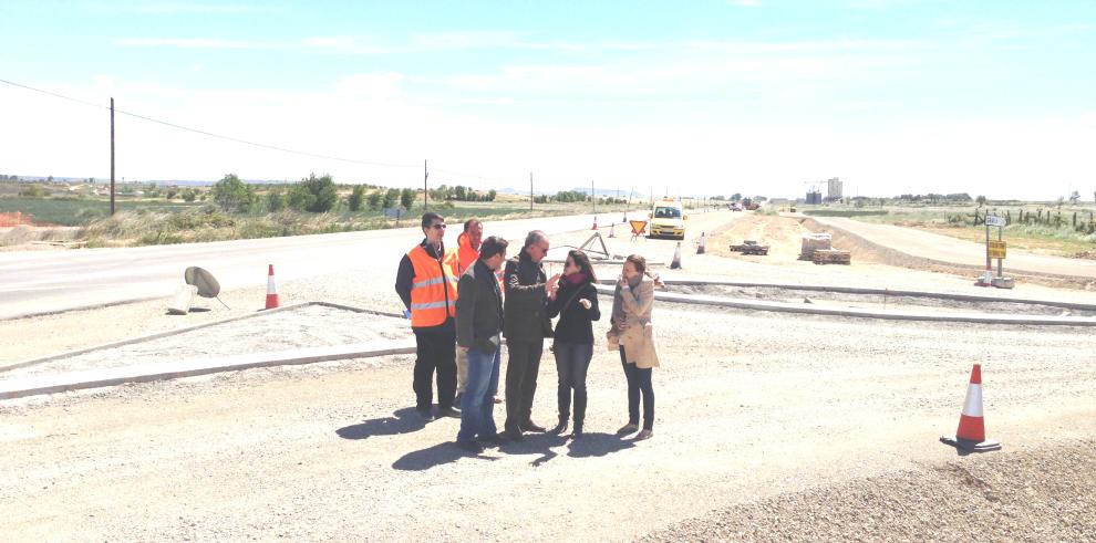 Obras Públicas trabaja en la mejora de la carretera A-1210 entre Tardienta y Grañén