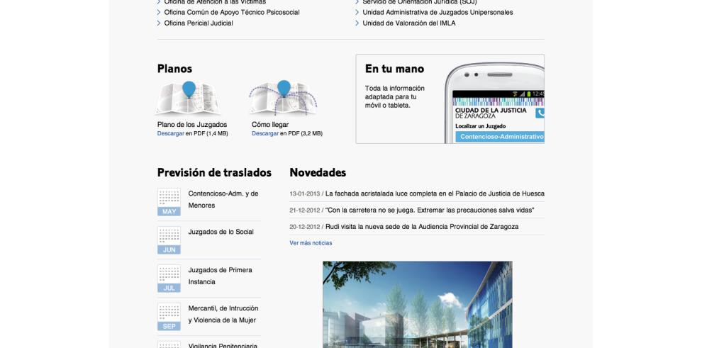 Toda la información del traslado de la Ciudad de la Justicia en Internet