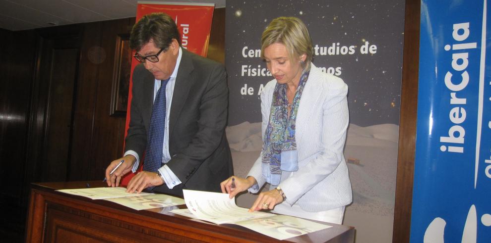 CEFCA e Ibercaja suscriben un convenio para equipar el Observatorio Astrofísico de Javalambre y formar a jóvenes investigadores