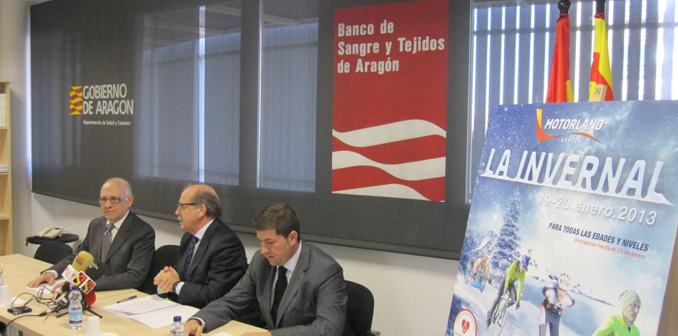 La Invernal de MotorLand donará los beneficios a las hermandades de donantes de sangre de Aragón 