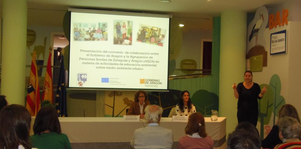 El Aula de Medio Ambiente Urbano ofrecerá actividades accesibles al colectivo de personas sordas