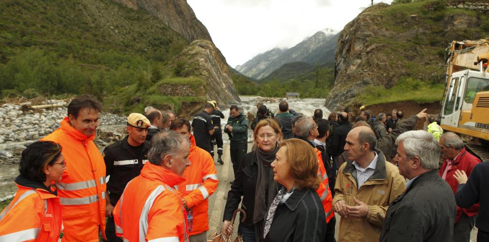 El Gobierno de Aragón convoca una reunión institucional para coordinar el plan de trabajo y las medidas de recuperación del Valle del Ésera