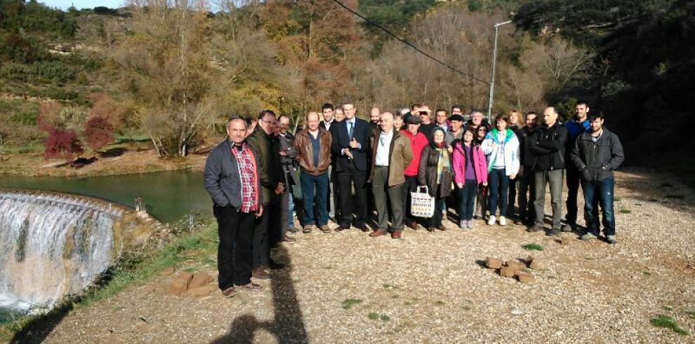 Vecinos de los Puertos de Beceite visitan el Parque Natural de la Sierra y los Cañones de Guara