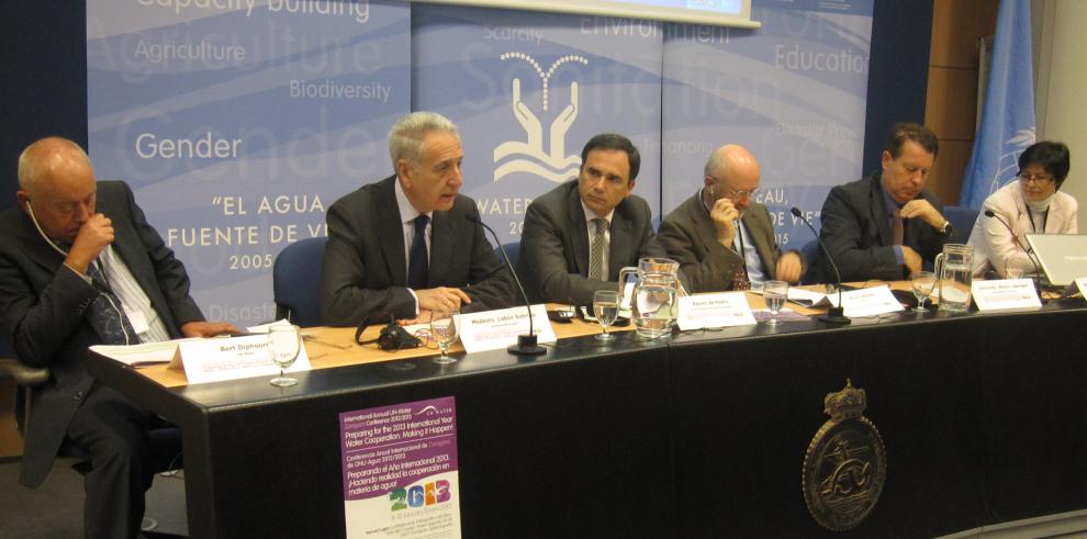 Lobón inaugura la Conferencia Internacional de Zaragoza de ONU-Agua