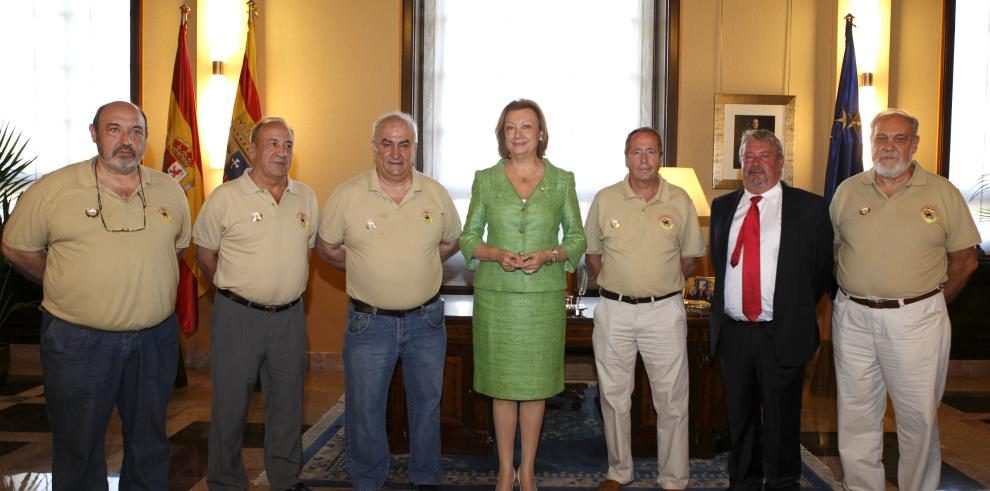 La Presidenta de Aragón recibe a los Veteranos del Sahara