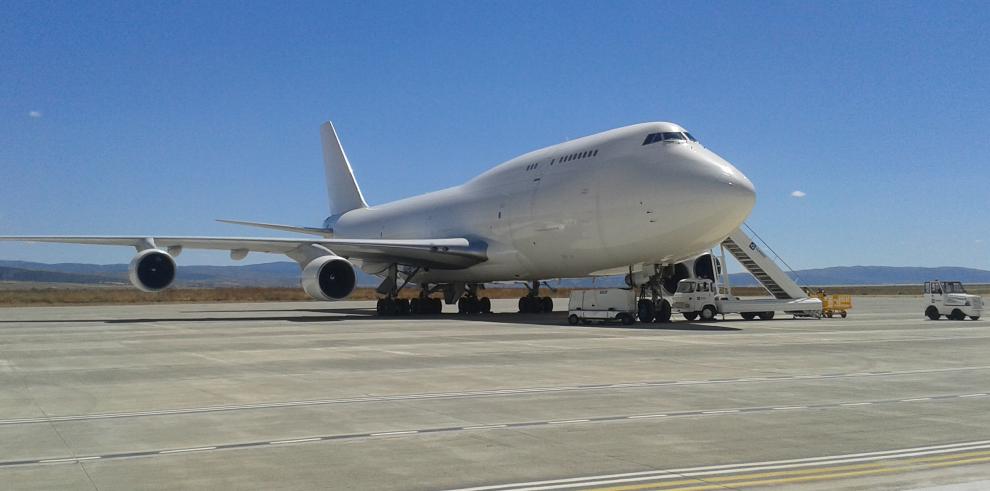 El segundo Boeing 747 aterriza en el Aeropuerto de Teruel 