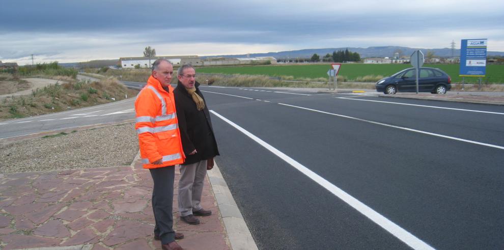 Obras Públicas renueva el estado de la carretera A-127 en las Cinco Villas gracias al Plan Impulso 