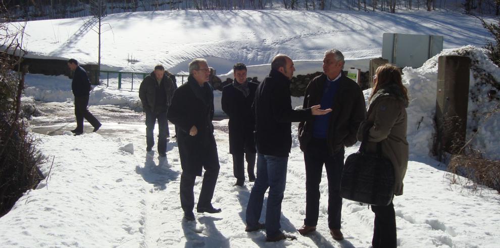 Primera visita institucional de Antonio Suárez a Benasque