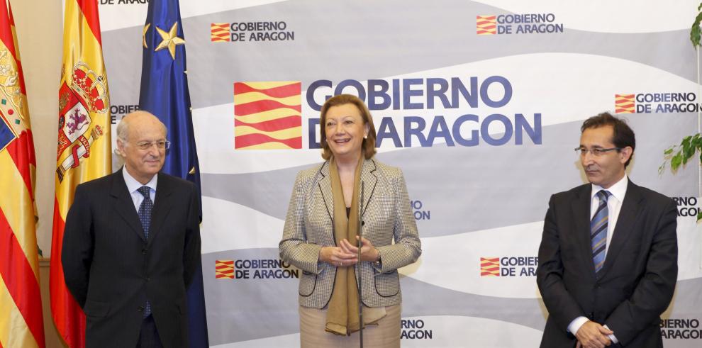 Gobierno de Aragón e Ibercaja firman la operación por la que los empresarios aragoneses podrán optar a crédito para impulsar sus proyectos