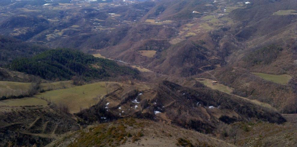 El Gobierno de Aragón continúa trabajando para recuperar la zona de Castanesa tras el efecto del fuego de 2012