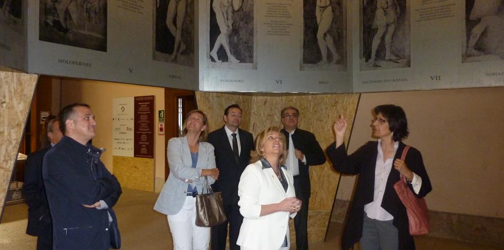 Una exposición muestra cómo se ha restaurado la Catedral de Tarazona