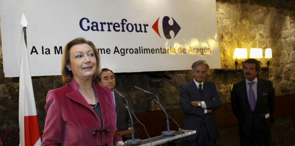 La Presidenta de Aragón preside la entrega de los Premios Carrefour