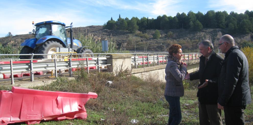 El Gobierno de Aragón reparará el Puente de Alcanadre de Sariñena que seguirá abierto al tráfico