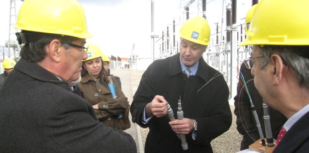 Inaugurada la línea eléctrica Fuendetodos-María, cierre del semianillo sur de Zaragoza