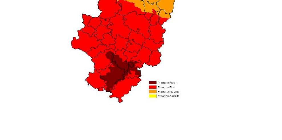 Activada la prealerta roja + por incendios forestales en varias comarcas turolenses