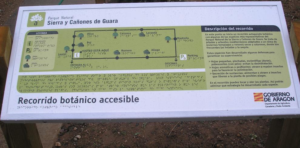 Guara incrementa su oferta de turismo accesible con un nuevo sendero 