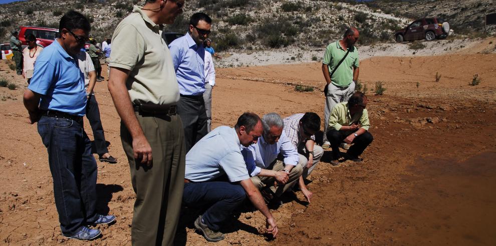 Gobierno de Aragón y Fundación La Caixa recuperan balsas y aljibes en Valmadrid para la conservación de la fauna vertebrada