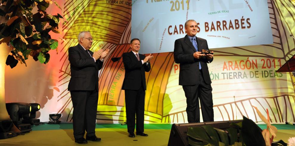 Carlos Barrabés recibe el premio Aragón 2011 y las Cámaras de Comercio e Industria de Huesca, Zaragoza y Teruel, el Premio Aragón Internacional