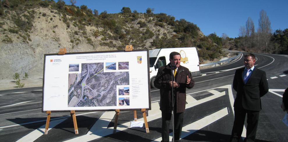 Fotografía y audio del acto de inauguración del acondicionamiento de la carretera A-2206