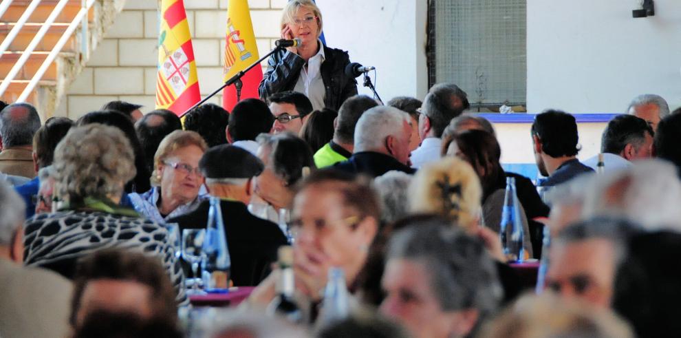 Eva Almunia en el VII Encuentro de Mayores de la Ribagorza