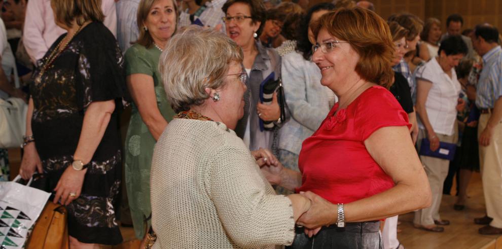 Homenaje a los 422 docentes que se jubilan este año en la provincia de Zaragoza