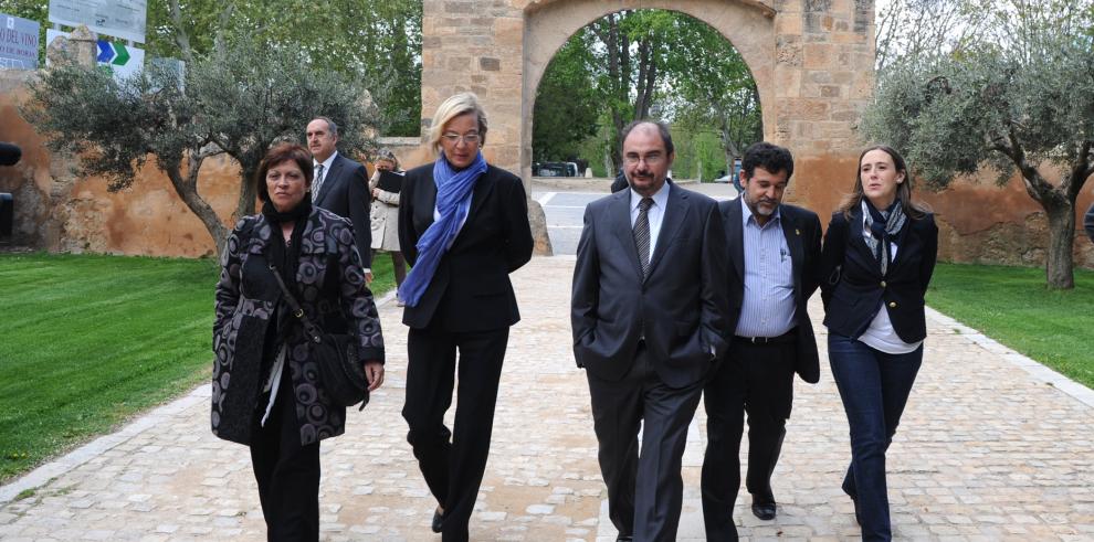 Eva Almunia augura que la comarca de Tarazona y el Moncayo va a ser puntera en el sector turístico con la apertura del Parador de Turismo del Monasterio de Veruela