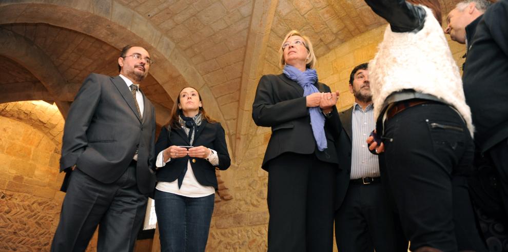 Eva Almunia augura que la comarca de Tarazona y el Moncayo va a ser puntera en el sector turístico con la apertura del Parador de Turismo del Monasterio de Veruela