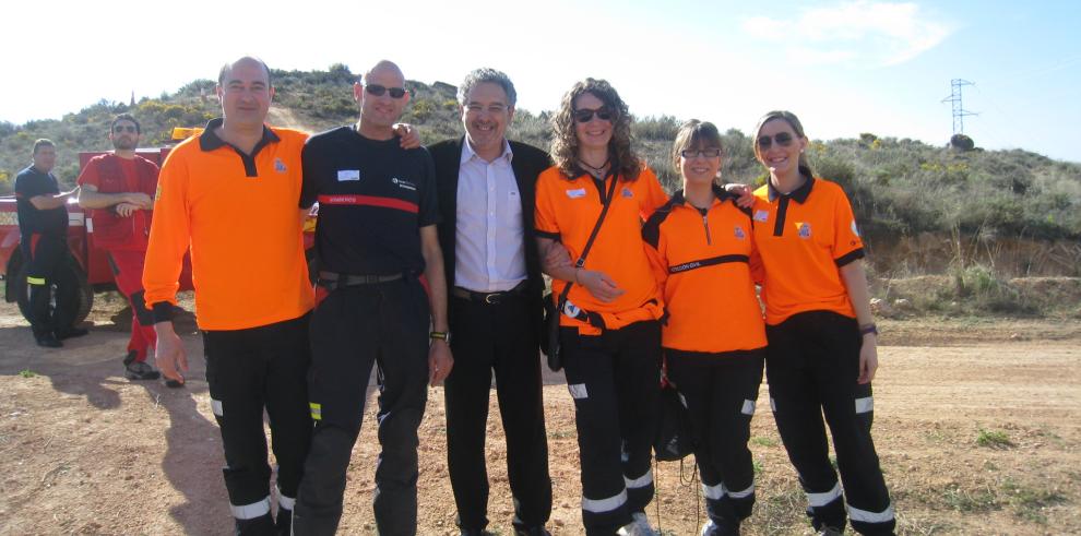 Las 54 agrupaciones de voluntarios de Protección Civil de Aragón se han reunido hoy con motivo de la II Jornada Técnico –Formativa, celebrada en Alcañiz enmarcada en el plan de formación  para mejorar y actualizar sus conocimientos con el objetivo de dese