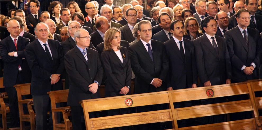 Se envía nueva imagen de la asistencia del Presidente, Marcelino Iglesias, al funeral de Juan Antonio Samaranch  