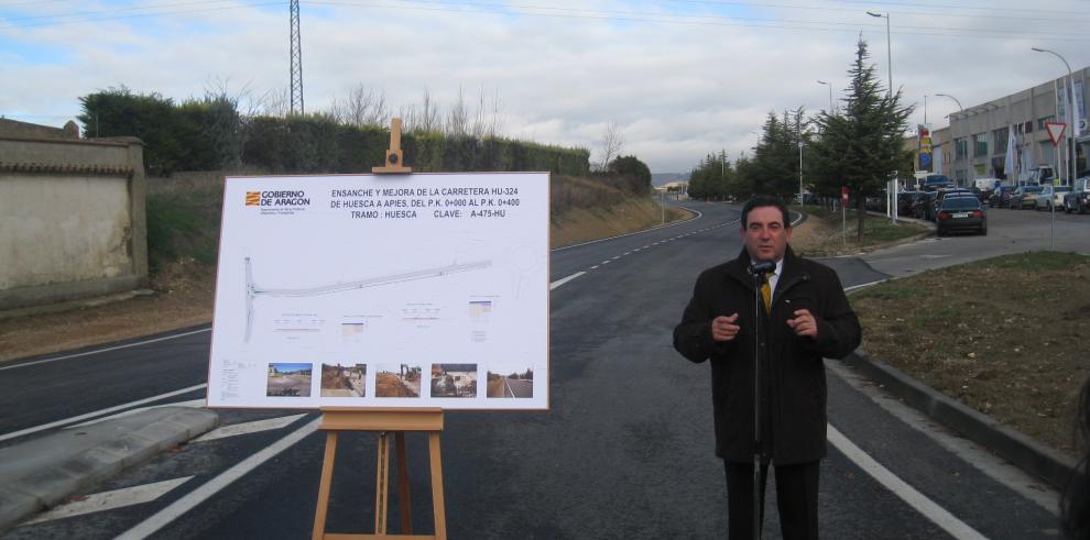 Fotografías y sonidos del acto de inauguración de la carretera HU-324 de Huesca a Apiés