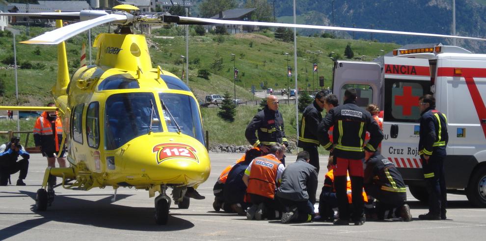 Los helicópteros del 112 han realizado  un total de 434 servicios durante el 2009