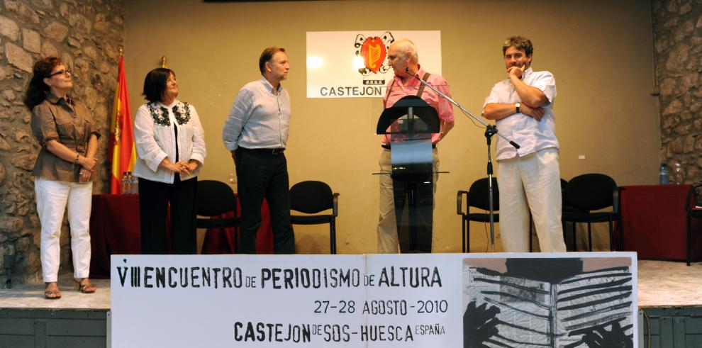 El presidente de Aragón ha inaugurado en Castejón de Sos el VIII Encuentro de Periodismo de Altura