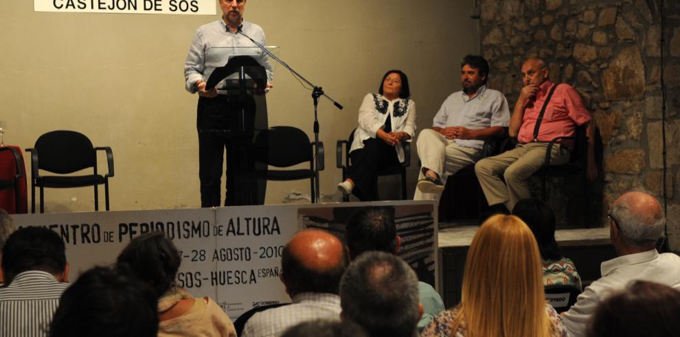 El presidente de Aragón ha inaugurado en Castejón de Sos el VIII Encuentro de Periodismo de Altura