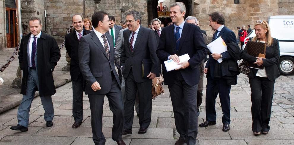 Fotografías de la conferencia de comunidades autónomas en Santiago de Compostela