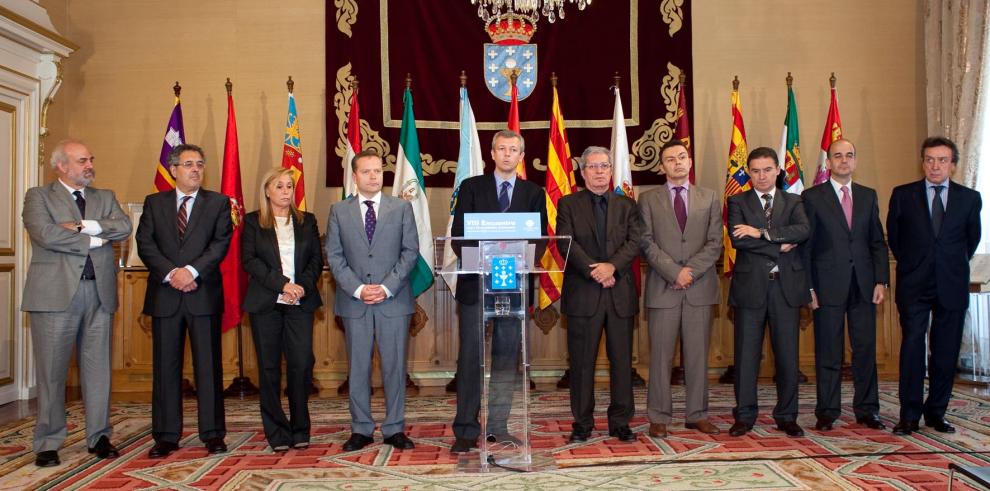 Fotografías de la conferencia de comunidades autónomas en Santiago de Compostela