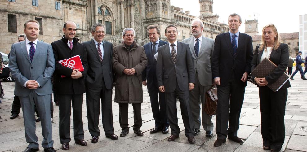 Fotografías de la conferencia de comunidades autónomas en Santiago de Compostela