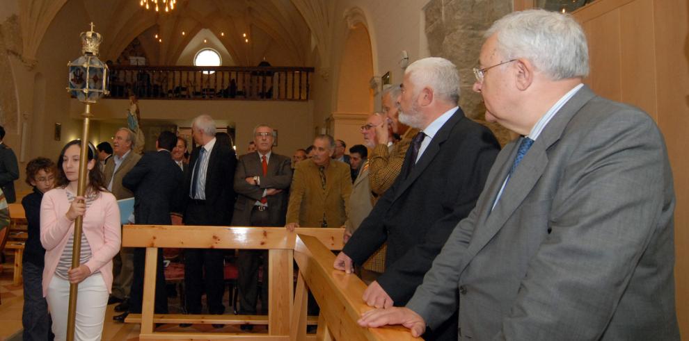 El vicepresidente ha inaugurado la restauración de la Iglesia parroquial de Torralba de Aragón