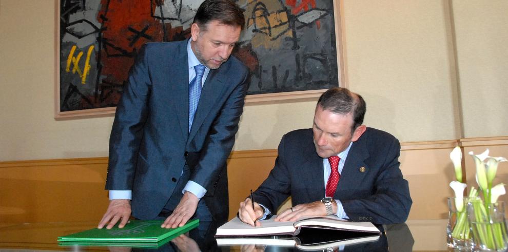 El Presidente de Aragón ha recibido al Lehendakari del Gobierno vasco en el Pignatelli